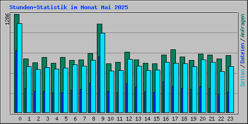 Stunden-Statistik im Monat Mai 2025