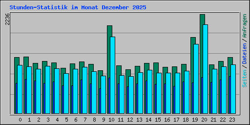 Stunden-Statistik im Monat Dezember 2025